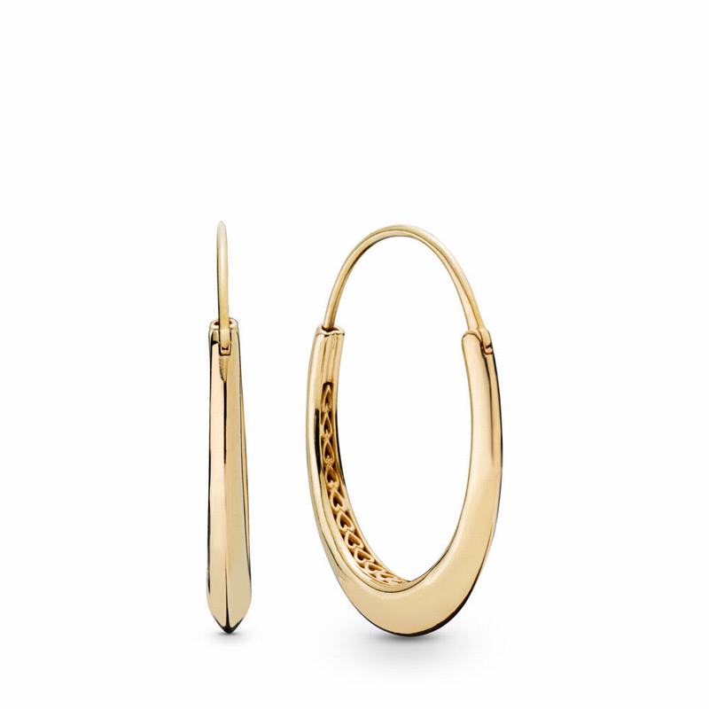 Pandora Shine™ Chunky Hoop Earrings Gold Egypt PS1694058